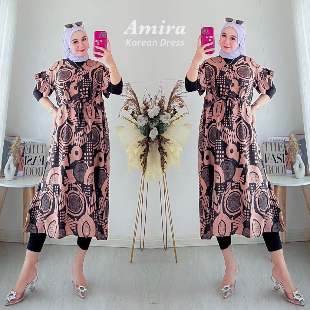 DASTER KEKINIAN SERUT AMIRA DRESS RAYON BUSUI