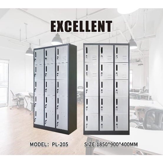 LEMARI BESI LOCKER BESI 15 PINTU SERBAGUNA