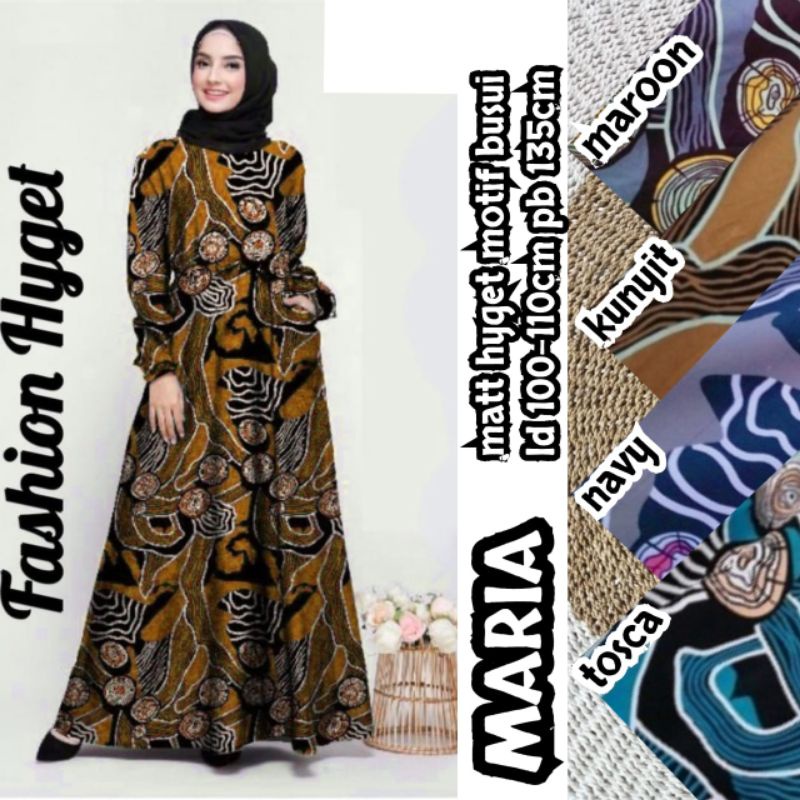 [Fashion Muslim] GAMIS HYGET PART 3 terbaru | busui | murah | jumbo | motif