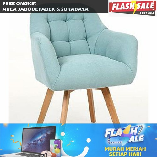 Kursi makan jok kain empuk custom warna