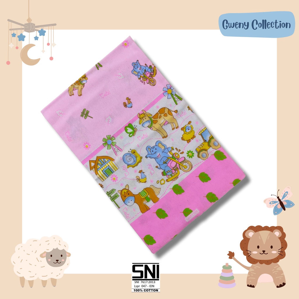 BEDONG BAYI/NEWBORN BEDONG B ANAK UK 120X90 SELIMUT BAYI UNISEX MOTIF (BEDONG B 120X90)