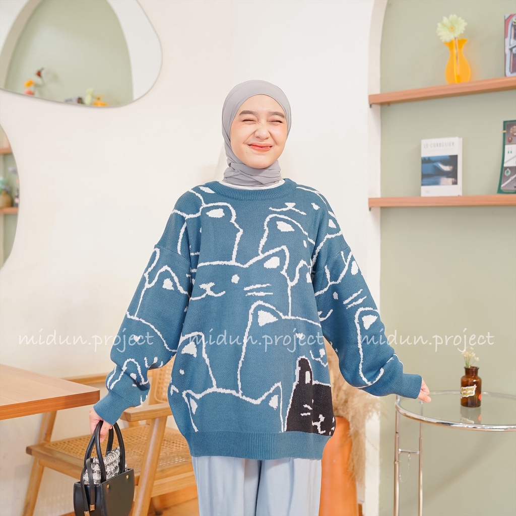 SWEATER MOSSY KNIT | SWEATER RAJUT PREMIUM