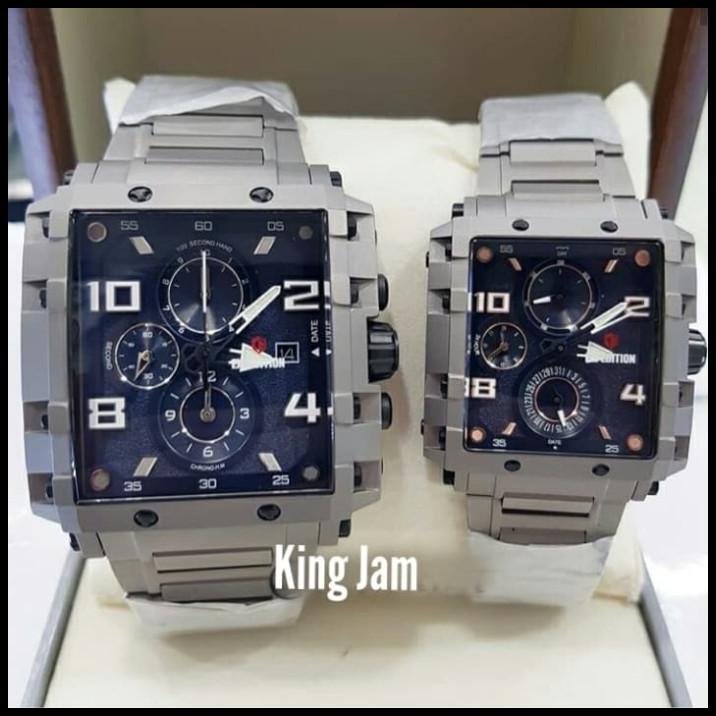 Jam Tangan Couple Expedition E 6757 / E6757 Original Titanium Blue