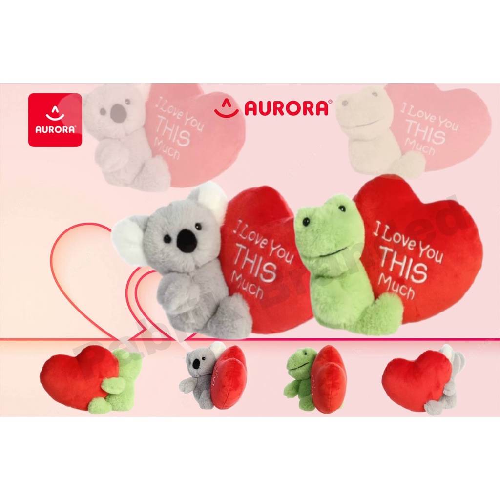Pabrik Branded Aurora World I Love You This Much Koala'S Koala Kungkang Monyet Elephant Gajah Bunny Grey Pink Cow Kelinci Sapi Keledai Domba Jerapah Plush M&S Original Japan Plush Doll Mainan Anak Boneka Binatang Murah Grosir Ecer