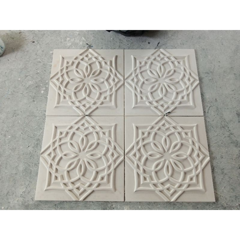 Cetakan panel dinding beton / gypsum 50x50