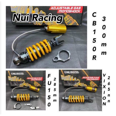 Shock Vixion Satria Fu 150 Vixion CB150 Nui Racing Titan Series Tabung Pisah daoble klik