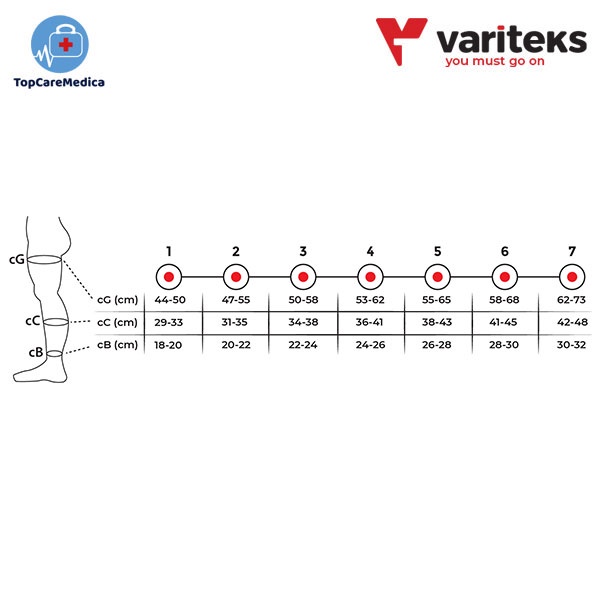 [904] Variteks Thigh High Closed Toe Ccl 2 (Stocking Varises)