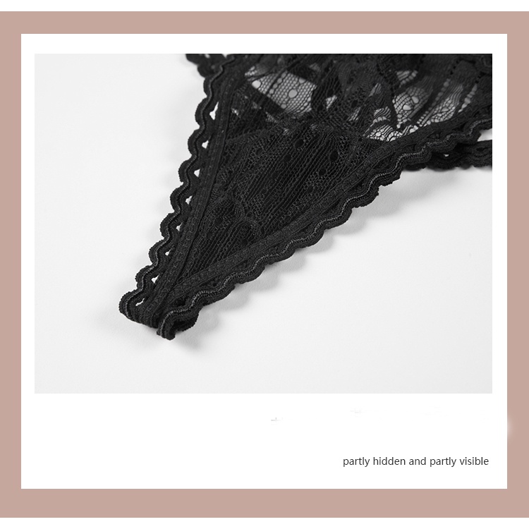 Online Fashion Celana Dalam Wanita Sexy Hollow Mesh G String Renda C026