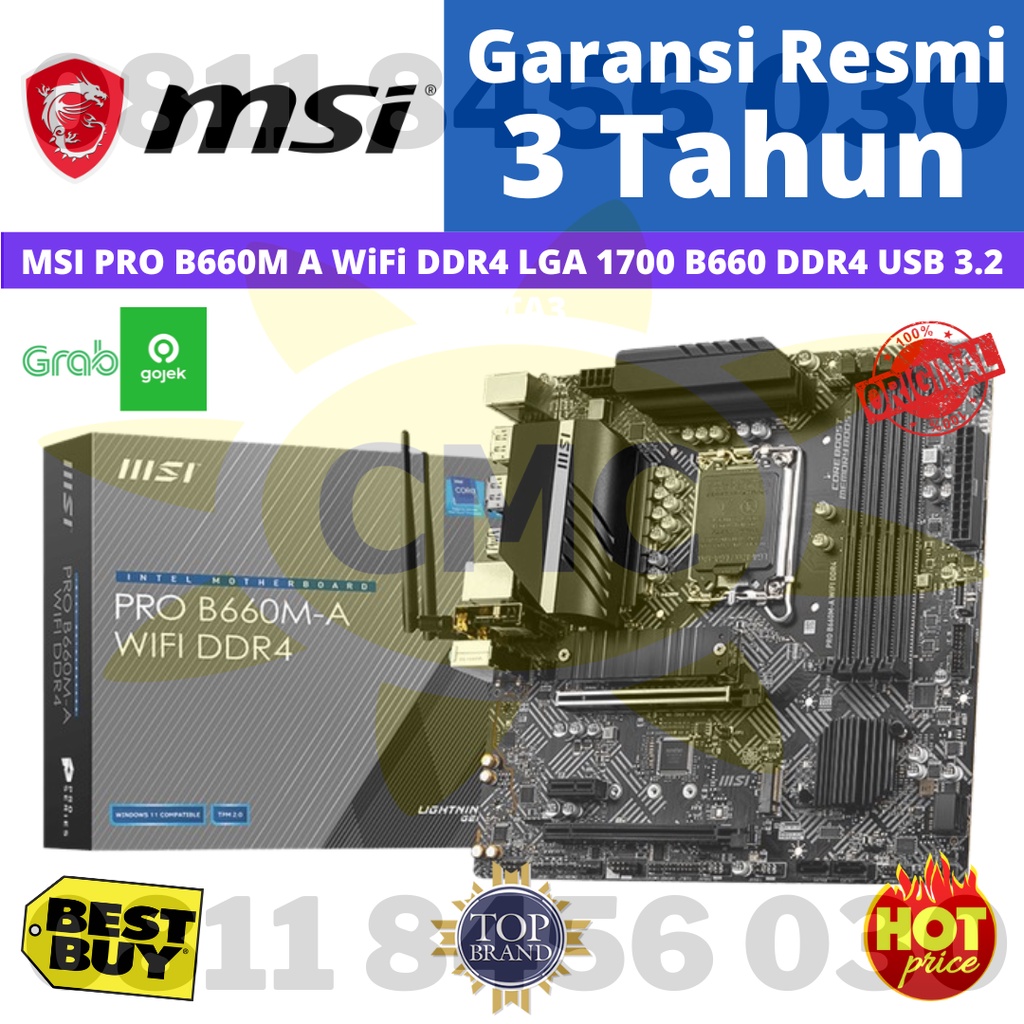 MSI PRO B660M A WiFi DDR4 LGA 1700 B660 DDR4 USB 3.2 SATA3