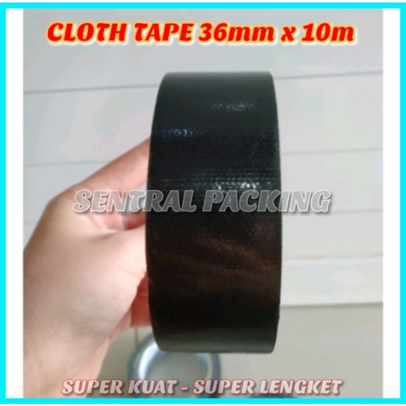 

PROMO !!! LAKBAN KAIN HITAM / CLOTH TAPE 36mm × 10m ( 1pcs)