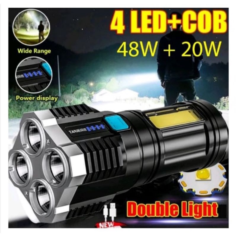 SENTER 4 LED BESAR SUPER TERANG