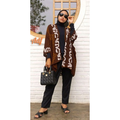 OUTFIT BATIK KONDANGAN KARDIGAN CAP HALUS