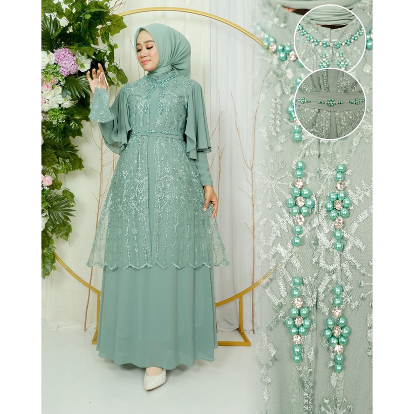 GAMIS EMIRA DRES KOMBINASI SERUTY BABY DOLL MIX PAYET MUTIARA| GAMIS KONDANGAN| GAMIS PESTA| GAMIS TILE| GAMIS MUTIARA| GAMIS CINDERELA| GAMIS MUTIARA