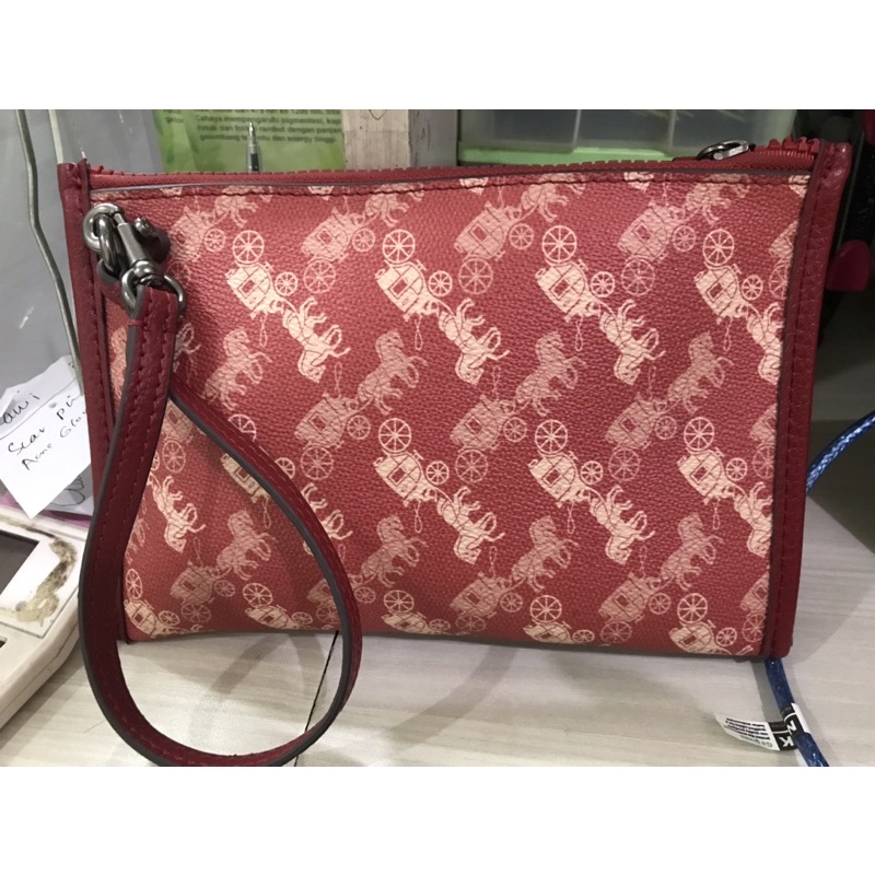 ❌SOLD❌ Preloved Pouch Dompet coach original 100%