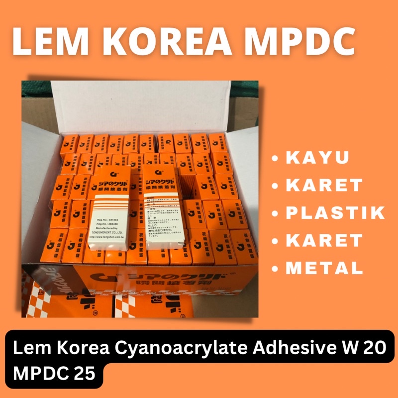 (1 Box) Lem G Korea Serbaguna / Lem Super Tetes