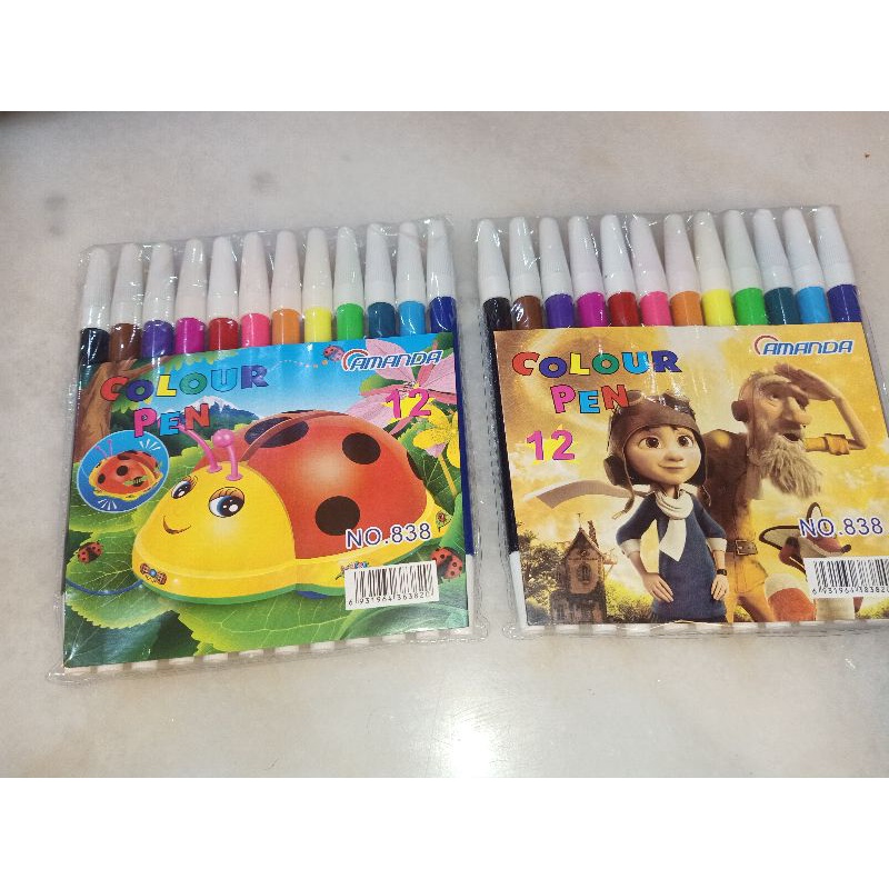 

Spidol cat warna air isi 12
