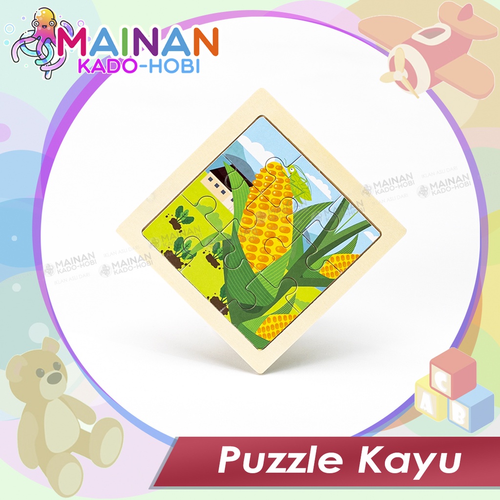 MAINAN ASAH OTAK SUSUN WOODEN PUZZLE TOYS ANAK LAKI PEREMPUAN