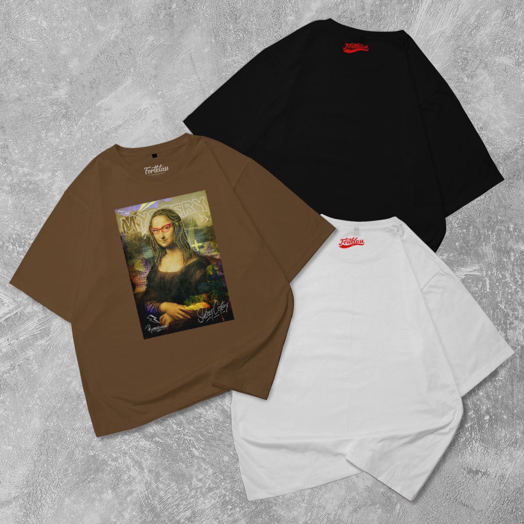 HIPNOP Kaos Oversize MONA T-Shirt Cowok Premium