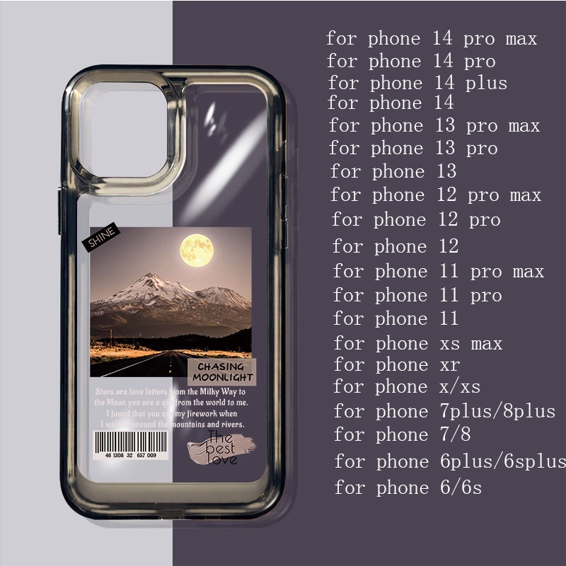 IPHONE Casing Ponsel Lembut Lucu Kompatibel Untuk Iphone14 11 13 12 Pro XS Max X XR 7 8 6S Plus Silcone Casing Shockproof Transparan TPU Cover