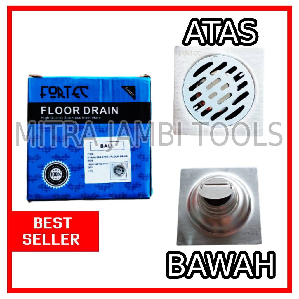 SARINGAN GOT ANTI KECOA STAINLIST FORTEC / PEMBUANGAN STAINLESS KAMAR MANDI / WC / TERAS / DAPUR / LANTAI