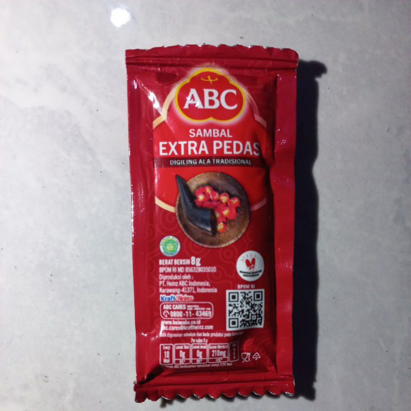 

Saus ABC Extra Pedas dan Saus Sasa 8g