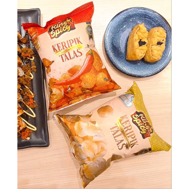 KING SPICY Tarochips / Taro Chips / Keripik Talas 100g