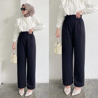 VEXIOS - ZEC CELANA KULOT SYIFA / Duoflow CRINCLE Airflow Kulot / Loose Pant Style OOTD / Celana Kul