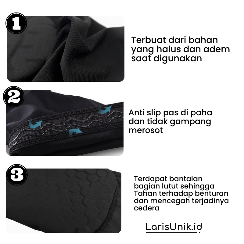 Pelindung Lutut Olahraga Deker Pelindung Lutut Anti Cedera Olahraga Basket Futsal Knee Guard Leg Sleeve