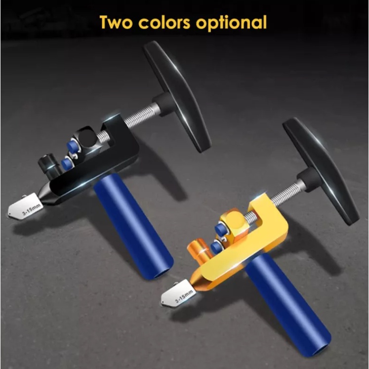 YUN Mall 2 In 1 Alat Pemotong Kaca/Ubin/Keramik Manual Multifungsi Mudah Digunakan