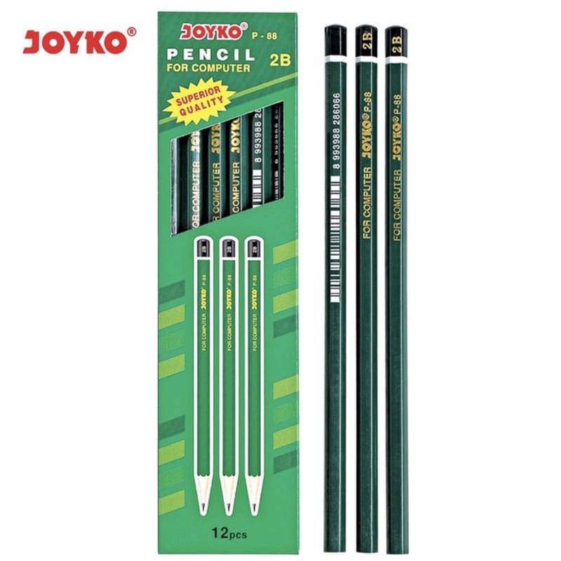 

Pensil 2b JOYKO P-88 hijau dijual per pack/isi 12 pcs