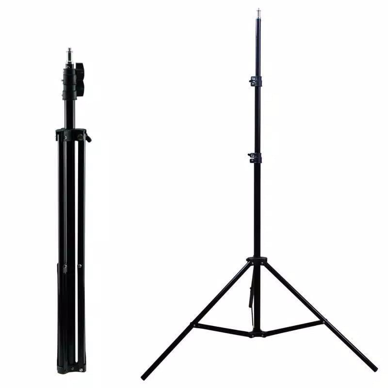 Utama Jakarta Baru - GM JK674 - Light Stand Tripod 2.1 Meter/Tripod For Ringlight/Tripod ringlight (Tanpa Lampu &amp; Holder HP)