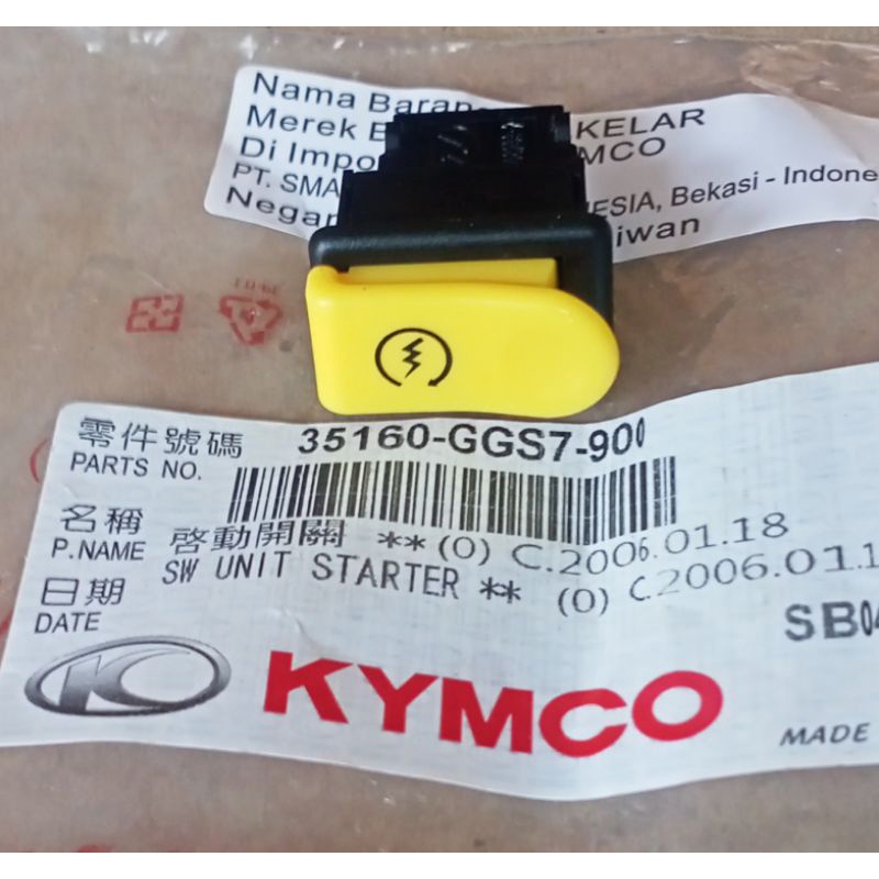 Tombol Starter Kymco Easy,Easy JR,Libero