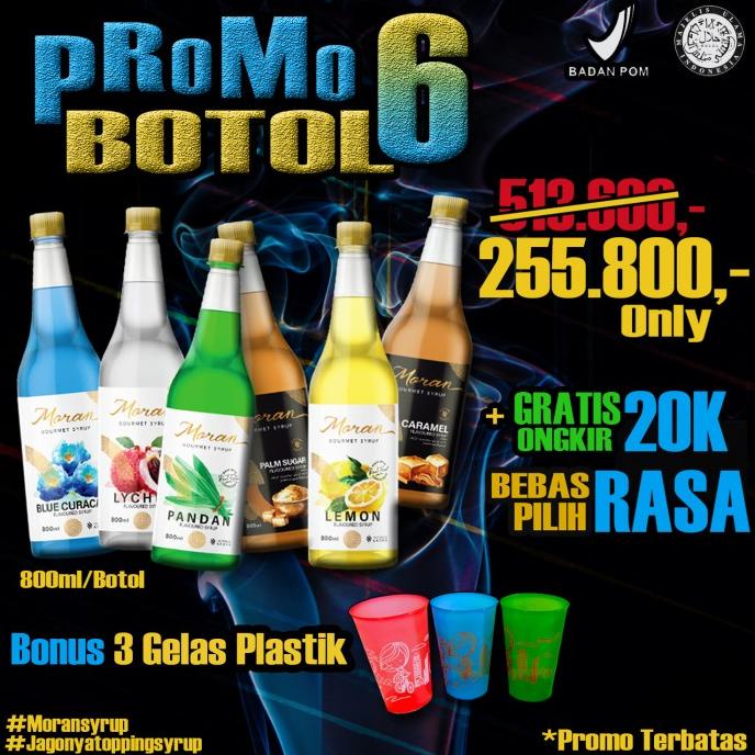 

Syrup Moran 800ML Bundling Promo