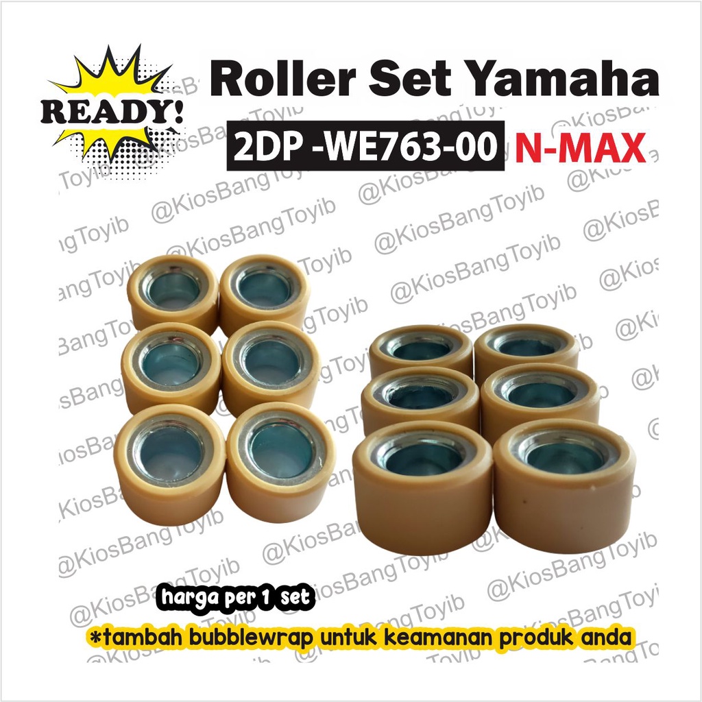 (6pc) Roller Weight Set Yamaha Nmax N-Max N Max (2DP-WE763)