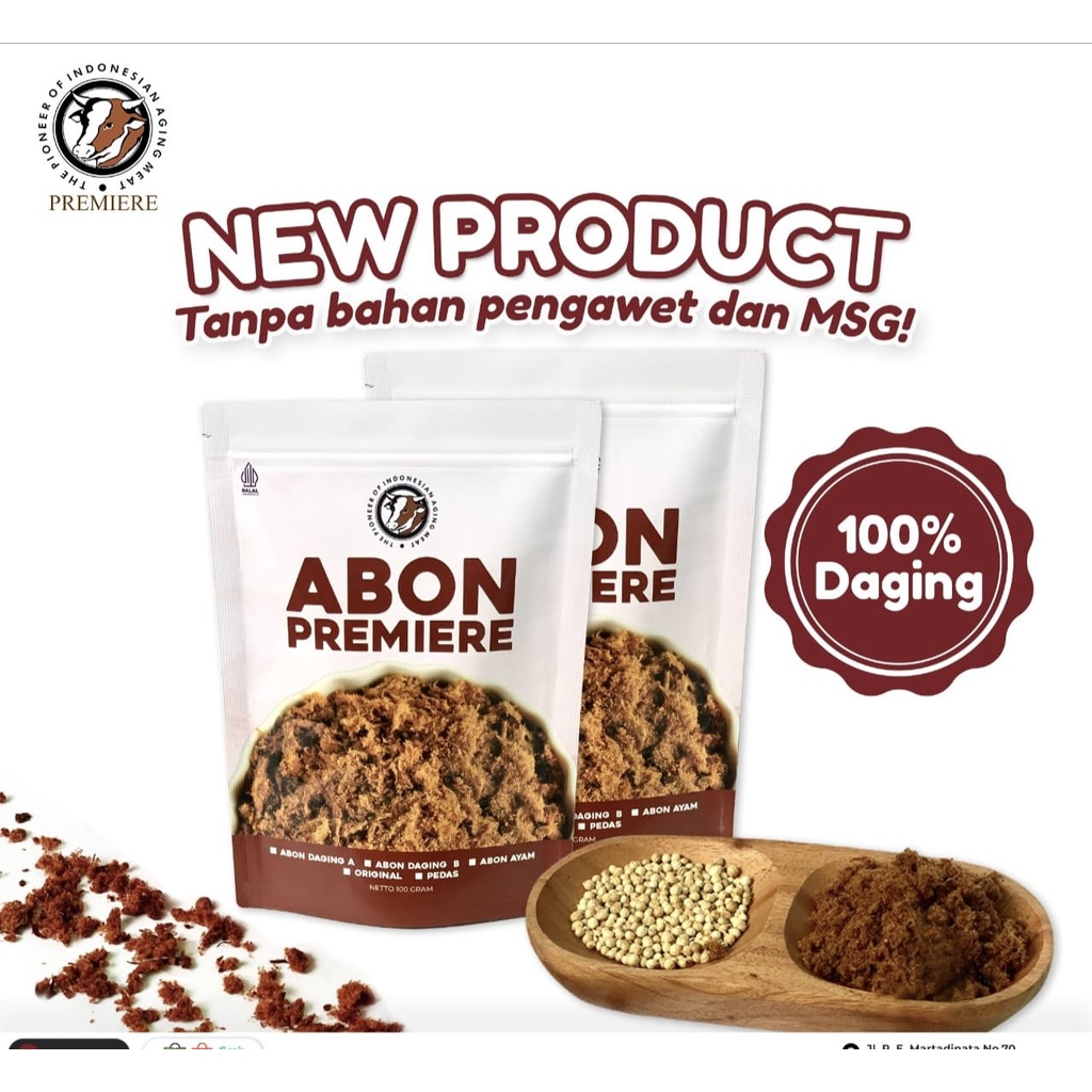 

Abon premiere rasa ayam ori 100 gr