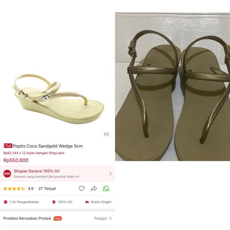 preloved sandal popits