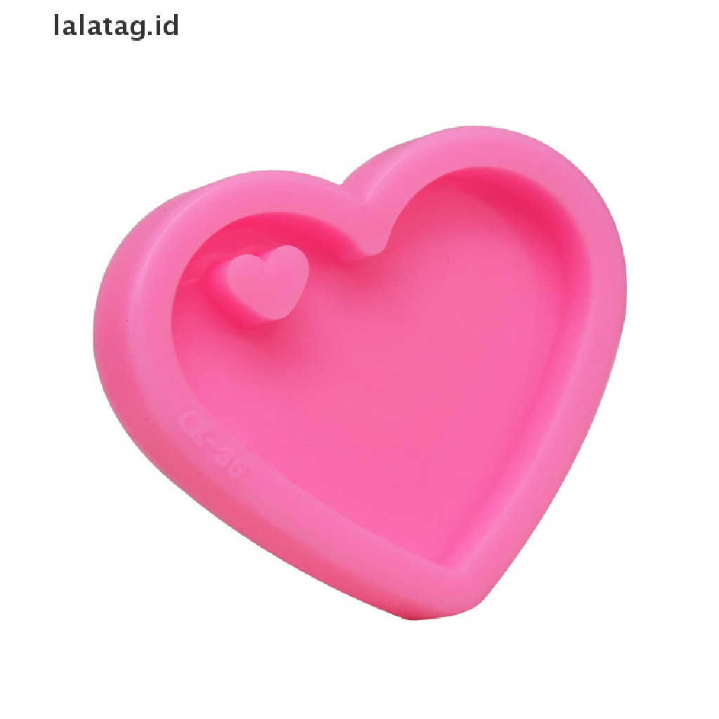 [lalatag] Cetakan Bentuk Love Gantungan Kunci Cetakan Silikon Untuk Epoxy Resin Molds DIY Pendant Mould [ID]