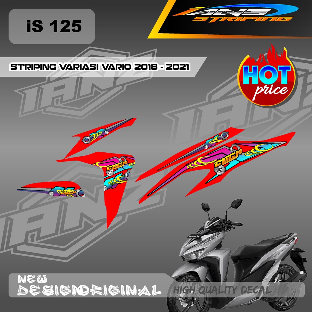 NEW DECAL STIKER STRIPING VARIO Led Vario 150 MOTIF GRAFIK RACING BAHAN HOLOGRAM / NON HOLOGRAM IS125