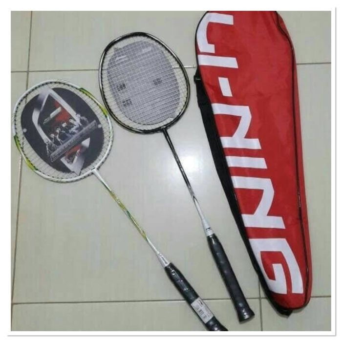 Raket Raket Badminton Lining Senar Bonus Tas + Grip