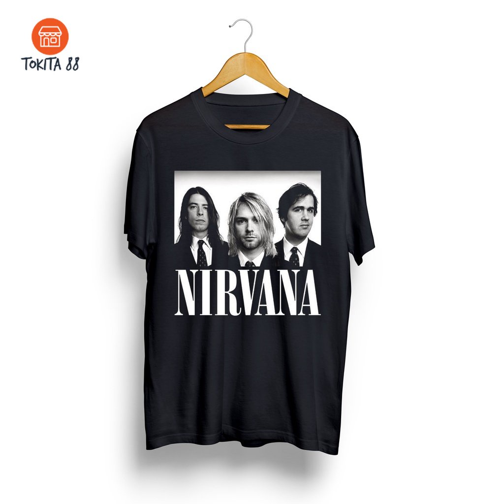 KAOS PRIA NIRVANA. KAOS GRUNGE. KAOS MUSIC. KAOS BAND. KOAS DISTRO ORI