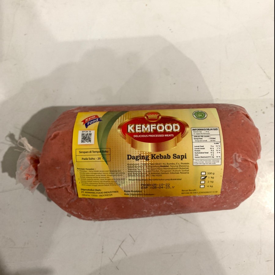 Kemfood Daging Kebab Sapi 1 Kg