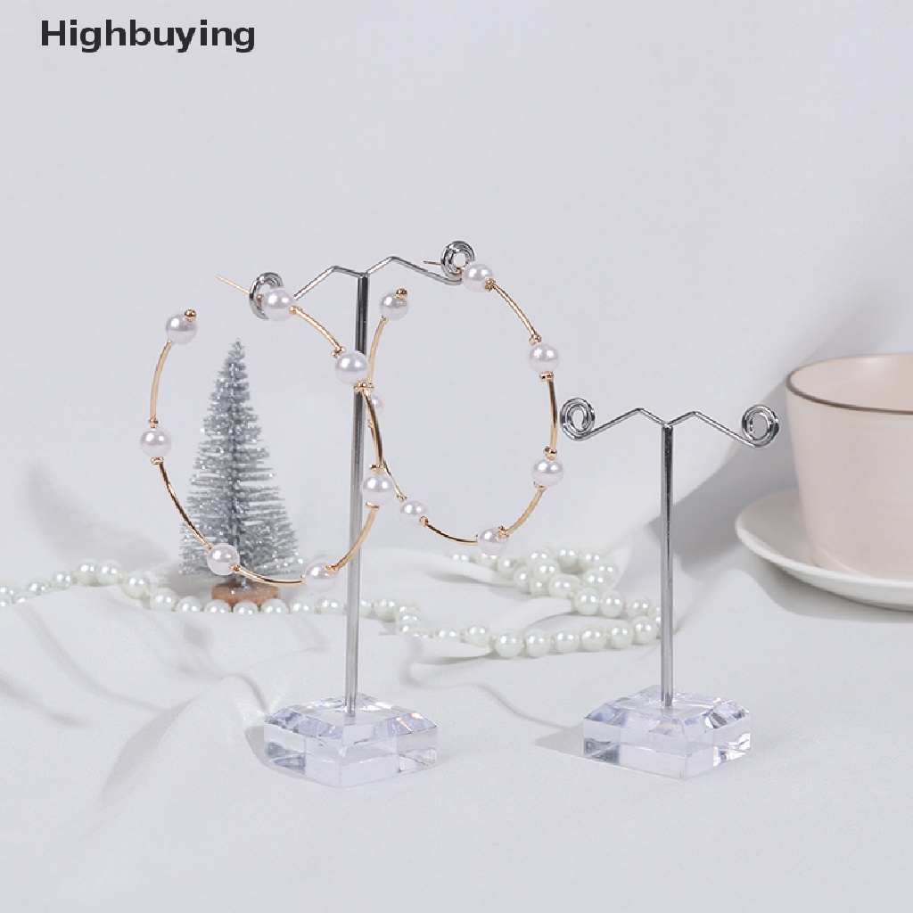 Hbid 3pcs Rak Display Perhiasan Anting Stud Akrilik Stand Organizer Holder Ornament Glory