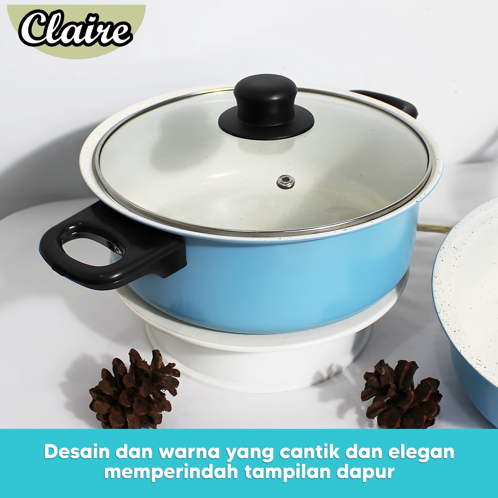 Panci Set 3 Pcs /  Fry pan / Sauce pan / Milk pot