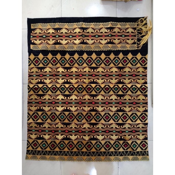 Kain Sanwos/ Kain Tapis Bordir/ Kain Songket/ Kain Tapis/ Kain Khas Lampung