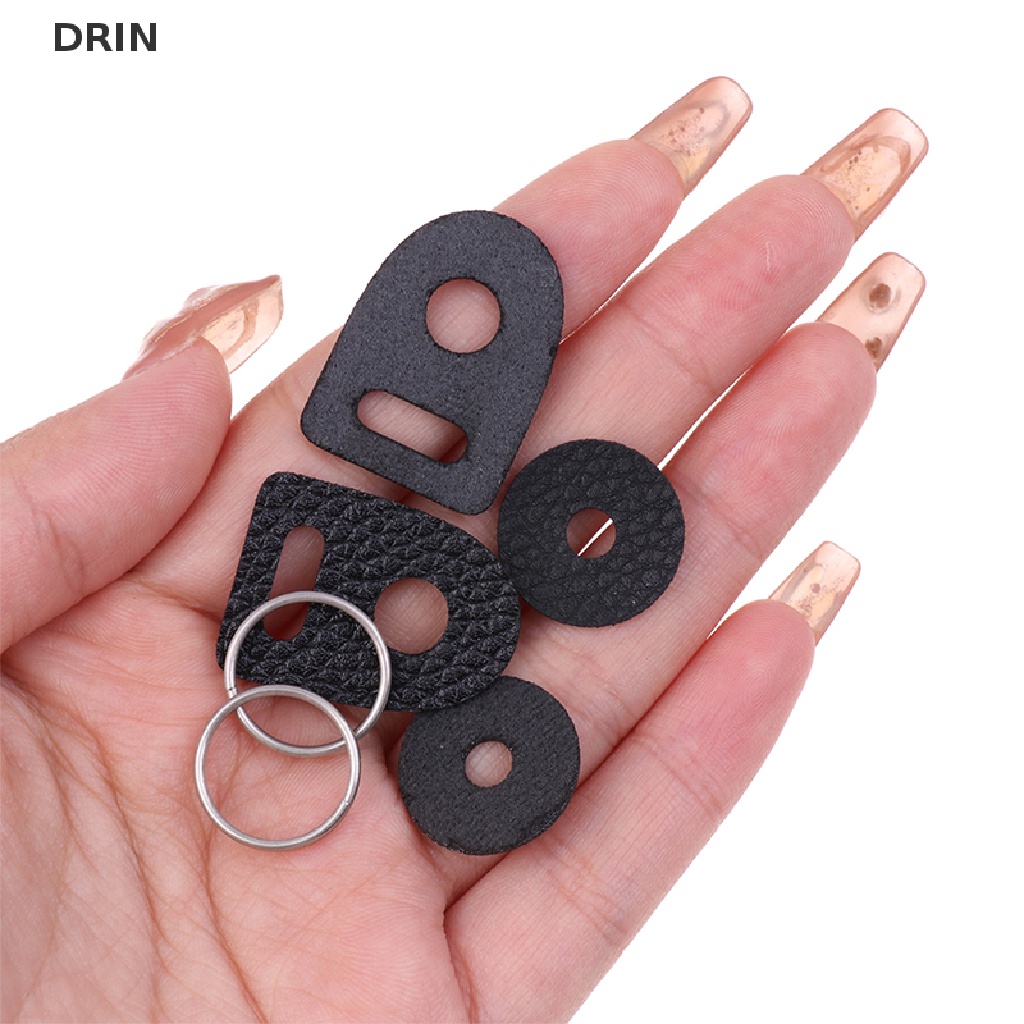 Dr 1pasang New Kulit Pelindung Cover Tali Kamera Lingkaran Split Ring Hook DSLR Camer vn