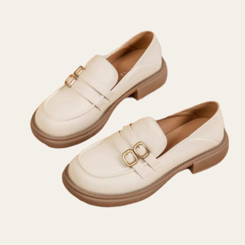 LOAFERS WANITA MUSIM SEMI 2023 / SEPATU DOCMART MATTE BEIGE PREMIUM 0026