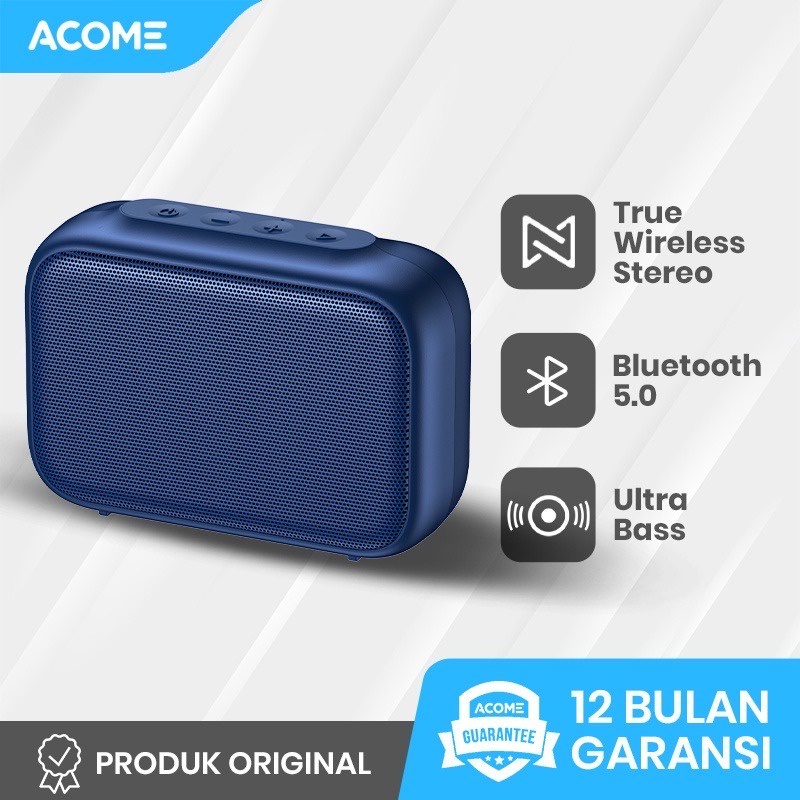 Speaker Bluetooth ACOME A1 Portable Bass TWS Garansi Resmi 1 Tahun