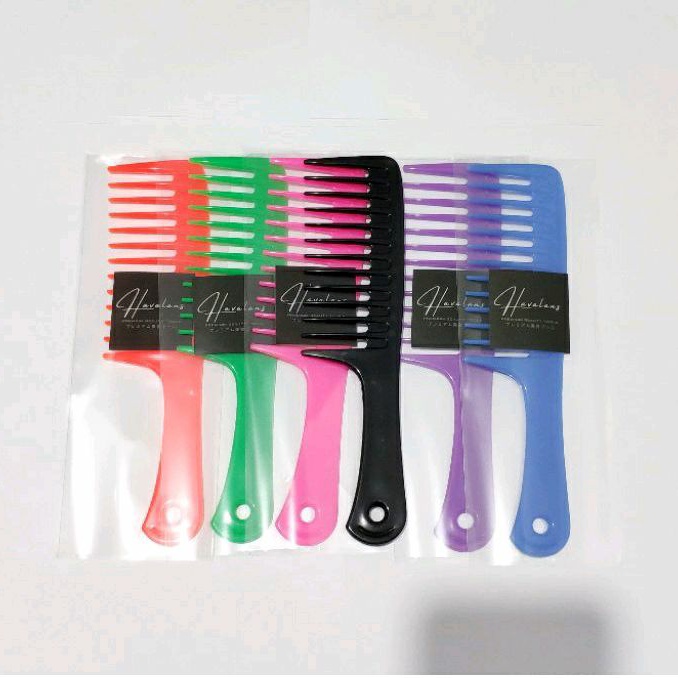 sisir rambut gigi jarang pria wanita ukuran besar / sisir keriting / sisir anti kusut hair styling comb havalans