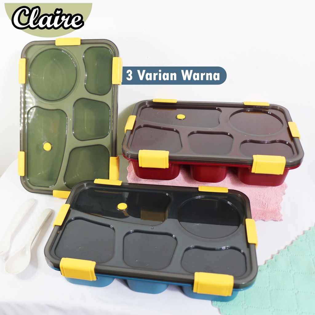 Kotak Bento 5 Lubang A270 / Lunch Box / Kotak Makan 5 Lubang