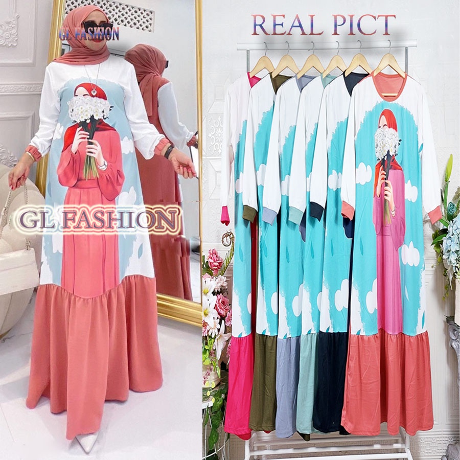 GL FASHION AMIRA DRESS AIRFLOW ELNA MAXY GAMIS